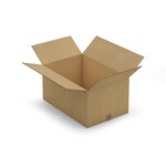 Caisse carton de déménagement brune double cannelure raja 60x40x30 cm (lot de 10)