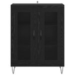 vidaXL Buffet Chêne noir 69 5 x 34 x 90 cm Bois d'ingénierie