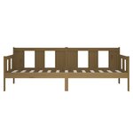 vidaXL Lit de jour marron miel bois de pin massif 90x200 cm
