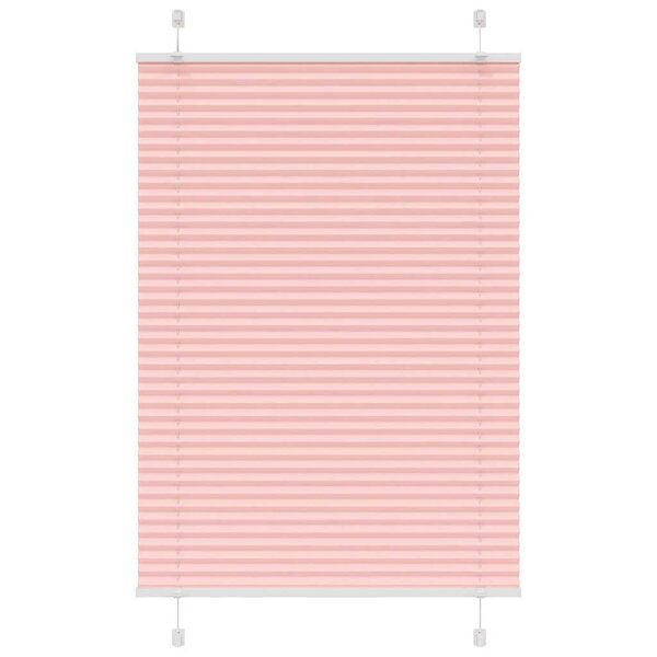 vidaXL Store plissé rose 85x150 cm largeur du tissu 84 4 cm polyester