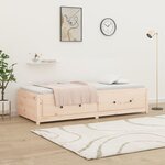 vidaXL Lit de jour 90x200 cm Bois de pin massif