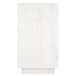 vidaXL Buffet Blanc 111x34x60 cm Bois massif de pin