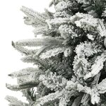 Vidaxl sapin de noël artificiel à flocons de neige vert 180 cm pvc/pe