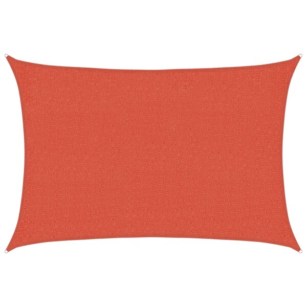 vidaXL Voile d'ombrage 160 g/m² Terre cuite 2x3 m PEHD