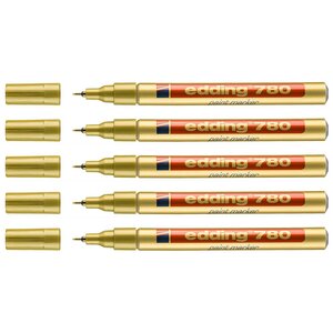 Marqueur Peinture 780 Or Pointe Fine 0 8 mm x 5 EDDING