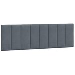 vidaXL Cadre de lit avec LED sans matelas gris foncé 160x200cm velours