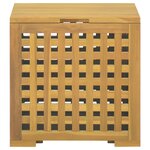 vidaXL Boîte à corde 40x40x40 cm Bois massif de teck