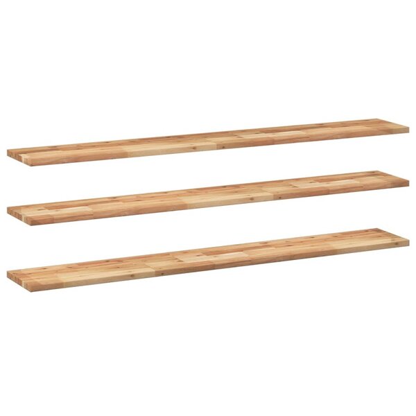 vidaXL Étagères flottantes 3 Pièces 160x20x2 cm acacia massif à l'huile