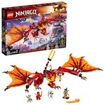 Lego 71753 ninjago l'attaque du dragon de feu avec mini figurines kai  zane et nya - jouet enfant 8 ans