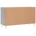 vidaXL Buffet gris béton 100x36x60 cm bois d'ingénierie