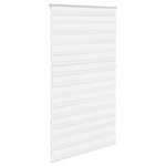 vidaXL Store vénitien Zebra 120 9 x 230 cm  largeur du tissu 116 7 cm  blanc
