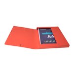 Boite De Classement Exabox Dos 25mm Carte Lustrée - A4 - Rouge - X 8 - Exacompta