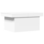 vidaXL Table basse blanc 80x55x40 cm bois d'ingénierie