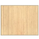 vidaXL Tapis rectangulaire naturel clair 80x100 cm bambou