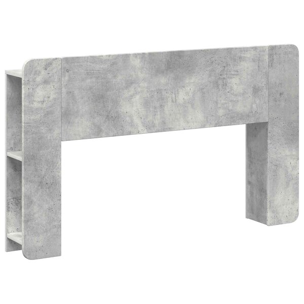 vidaXL Cabinet de Tête de Lit Gris béton Bois d'ingénierie