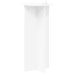 vidaXL Support de Plante 2 pièces Blanc Ø40 x 80 cm Bois d'ingénierie