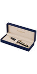 Waterman expert stylo bille   noir  recharge bleue pointe moyenne  coffret cadeau