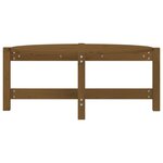 vidaXL Table basse Marron miel 87x48x35 cm Bois massif de pin