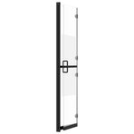 vidaXL Paroi de douche pliable Verre ESG demi-dépoli 90x190 cm