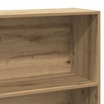 vidaXL Bibliothèque chêne artisanal 80x30x189 cm bois d'ingénierie