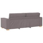 vidaXL Ensemble de Canapés 3 Pièces Taupe 220 x 78 x 84 cm tissu