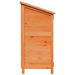 vidaXL Abri de jardin Marron 106 x 56 x 113 5 cm Bois de Sapin Massif