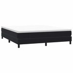 vidaXL Sommier à lattes de lit sans matelas noir 180x210 cm velours