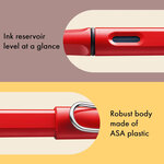 Stylo à plume safari red  taille de plume: M LAMY