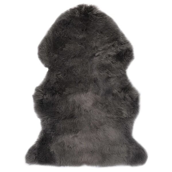 vidaXL Tapis en peau de mouton 60 x 90 cm Gris clair