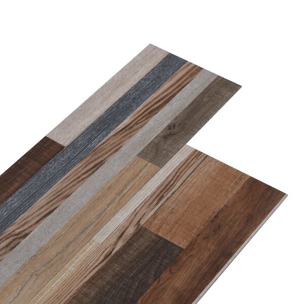 vidaXL Planches de plancher PVC autoadhésif 2 51 m² 2 mm Multicolore