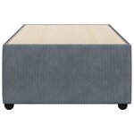 vidaXL Cadre de lit sans matelas gris foncé 90x190 cm velours