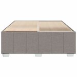 vidaXL Cadre de lit sans matelas taupe 160x200 cm tissu