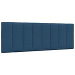 vidaXL Cadre de lit sans matelas bleu 140x190 cm tissu