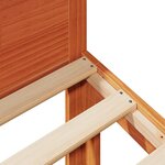 VidaXL Cadre de lit familial sans matelas marron ciré 240x200 cm