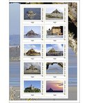 Collector 10 timbres - Le Mont-Saint-Michel - International