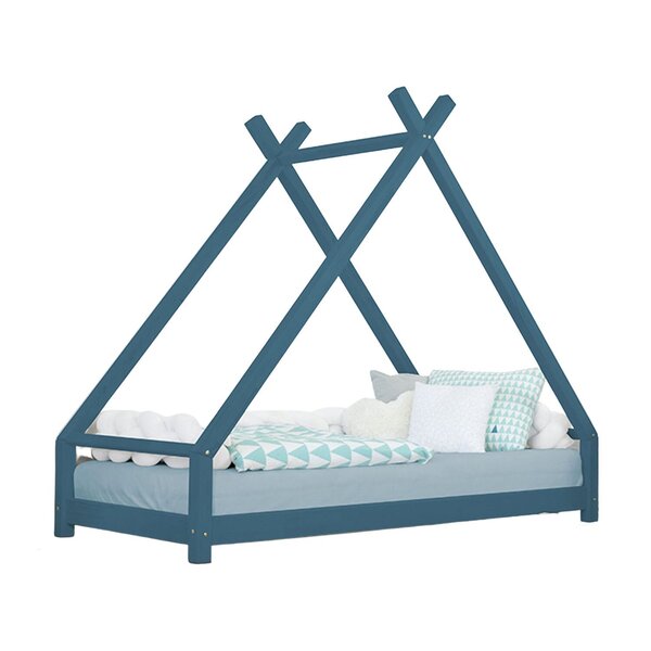 Lit tipi enfant TAHUKA 90 x 160 vert pétrole