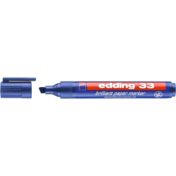Marqueur papier encre brillante 33 bleu 1-5 mm EDDING