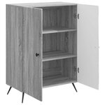 vidaXL Buffet Sonoma gris 66 x 34 5 x 90 cm Bois d'ingénierie