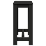 vidaXL Table de bar noir 102x50x103 5 cm bois d'ingénierie
