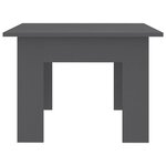 vidaXL Table basse gris 100x60x42 cm bois d'ingénierie
