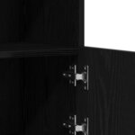 vidaXL Buffet Noir 81 x 37 x 67 cm Bois d'ingénierie