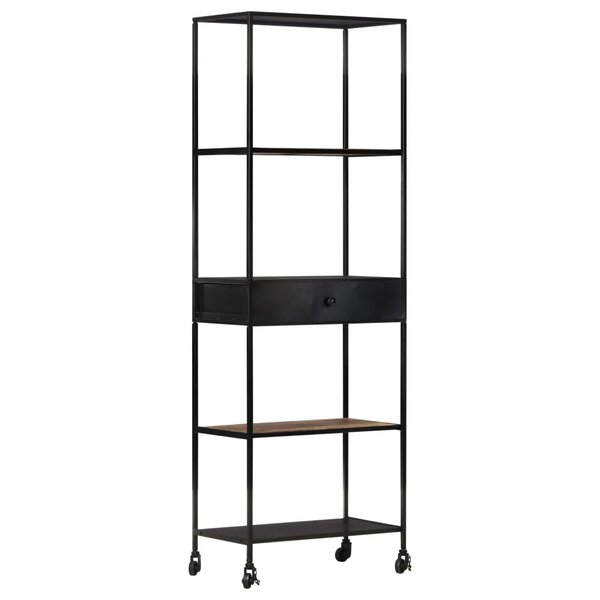 vidaXL Bibliothèque 60x35x180 cm Bois de manguier brut et fer