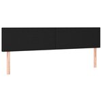 vidaXL Tête de lit à LED Noir 160x5x78/88 cm Tissu
