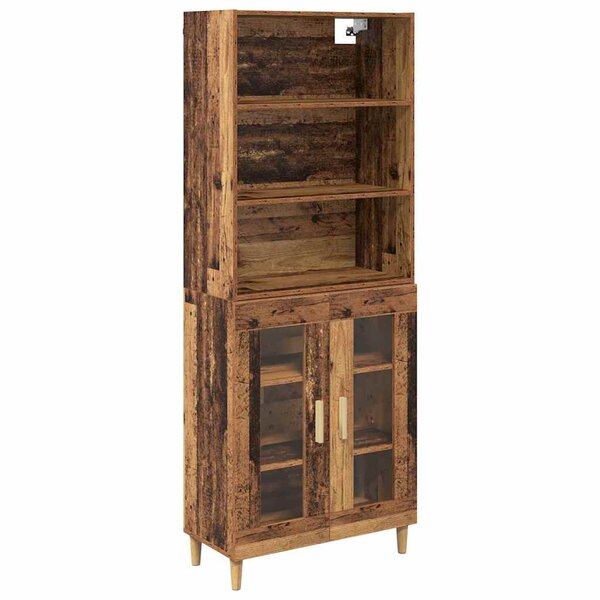 vidaXL Haut Armoire Bois Ancien 69 5 x 32 5 x 180 cm Bois d'ingénierie