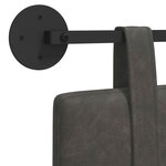 vidaXL Tête de lit suspendue Noir PU antique