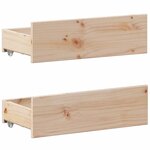 vidaXL Cadre de lit sans matelas avec tête de lit blanc 150x200 cm pin