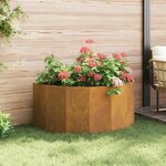 vidaXL Jardinière Rouillé 120 x 60 x 50 cm