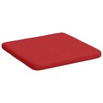 vidaXL Coussins de siège 4 Pièces Rouge 40 x 40 x 3 cm tissu