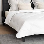 vidaXL Couette avec oreiller 3 Pièces Blanc Microfibre