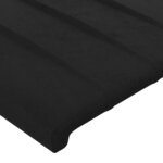 vidaXL Cadre de lit avec tête de lit Noir 180x200 cm Velours